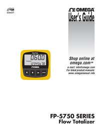 Thumbnail of document Manual - FPM-5750 Battery powered Flow Indicator an Totalizer